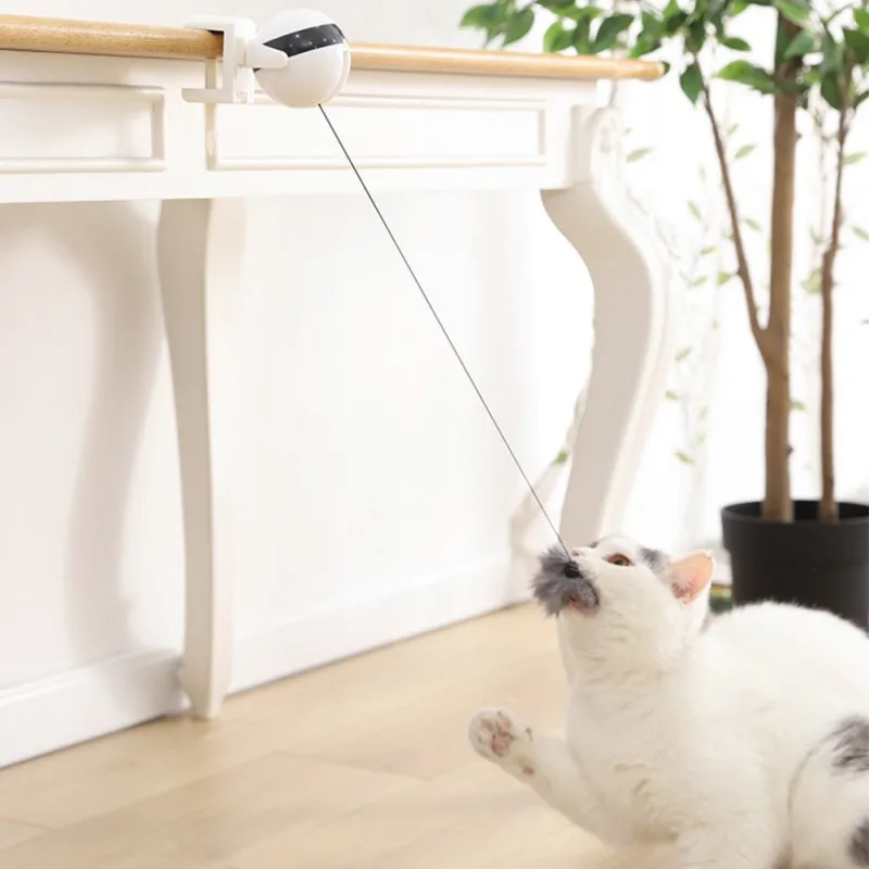 Pet Toys For Cat Electronic Lifting Interactive Ball Toy Kitten Automatic Teaser Lifting Ball Toys Pet Products