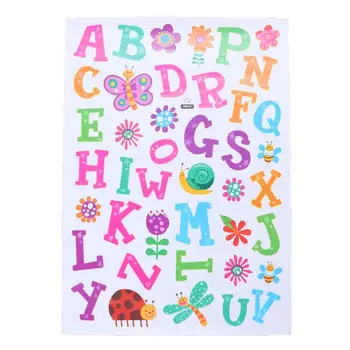 

5Pcs English Alphabet Wall Sticker Cartoon Removable Wall Decal Decorative Sticker for Kids Room Home Bedroom
