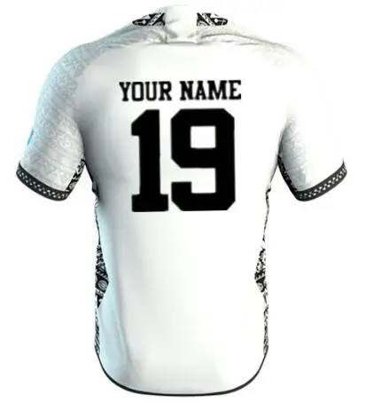 Print name number Fiji home Out Футболка для регби Размер: S-5XL - Цвет: Print name number