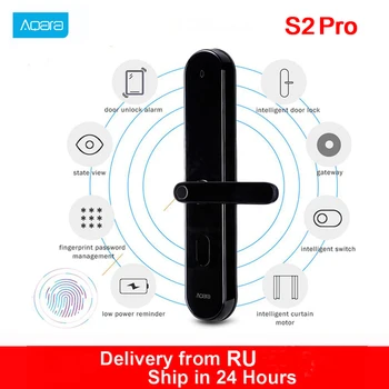 

Aqara S2 Pro Smart Door Lock Intelligent Password Fingerprint Key Mijia MiHome Remote Control Digital Keyless Lock S2pro Lock