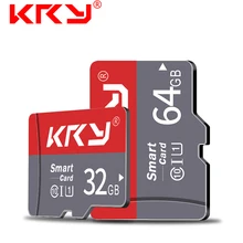 Карта памяти KRY, 32 ГБ, 16 ГБ, 8 ГБ, 128 ГБ, 64 ГБ, Microsd карта C10, Micro TF, SD карта, 8, 16, 32, 64, 128 ГБ, адаптер Cartao De Memoria Carte