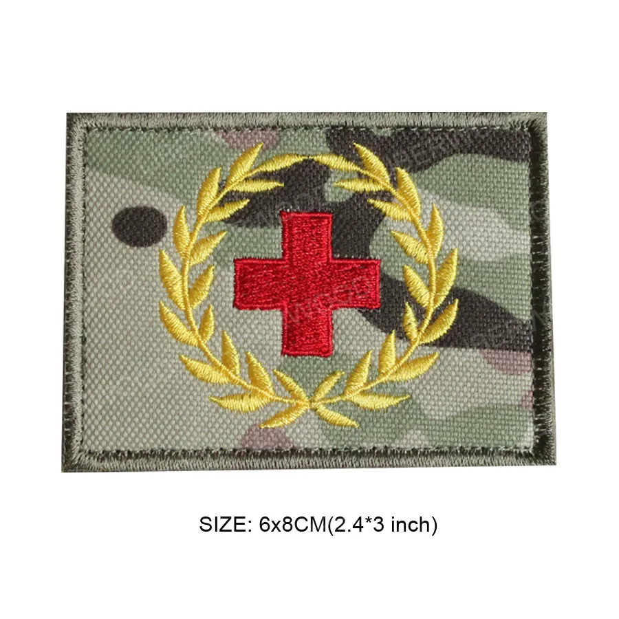 CP 6x8cm Медицинский красный крест, патч для первой помощи, ЭМТ, EMS, травма, аварийная ситуация, медицинский, фельдшер, аварийный набор, Тактический Патч - Цвет: CP 6x8cm