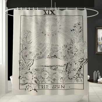 

New Astrology Divination 3D Digital Printed Shower Curtains Bath Products Bathroom Decor with Hooks Waterproof