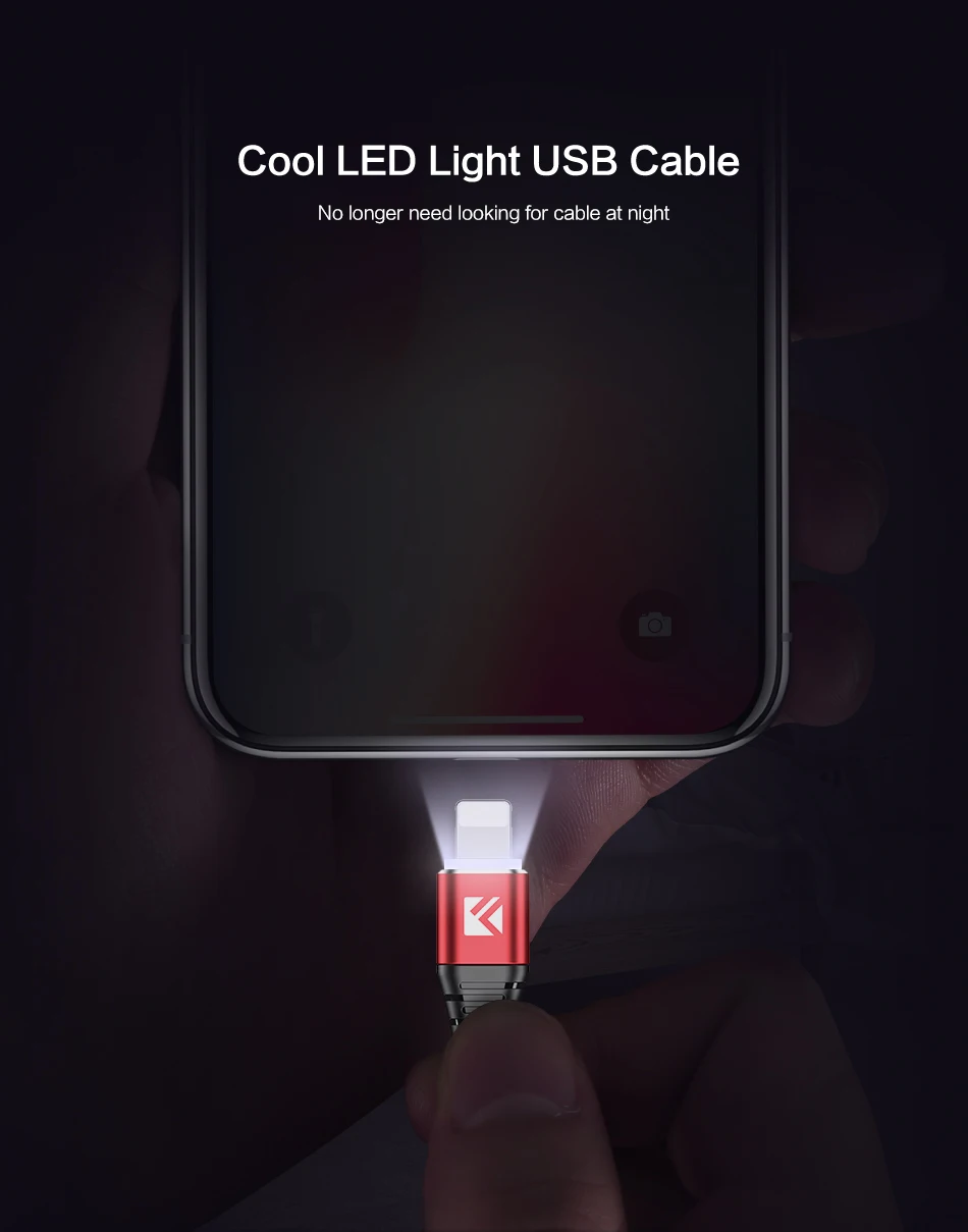 Moucit светодиодный Micro USB кабель зарядное устройство для iphone X XS MAX XR 8 7 5s se ipad Быстрый зарядный Дата кабель Шнур адаптер для iphone кабель