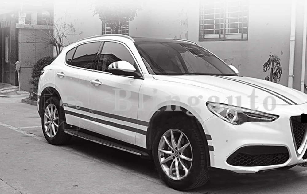 Беговая доска подходит для Alfa-Romeo Stelvio- боковой шаг nerf Бар Авто платформа защита боковой балки боковые лестницы