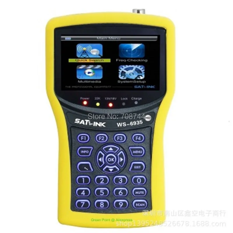 Новое поступление Satlink WS-6935 цифровой спутниковый локатор искатель WS6935 DVB-T