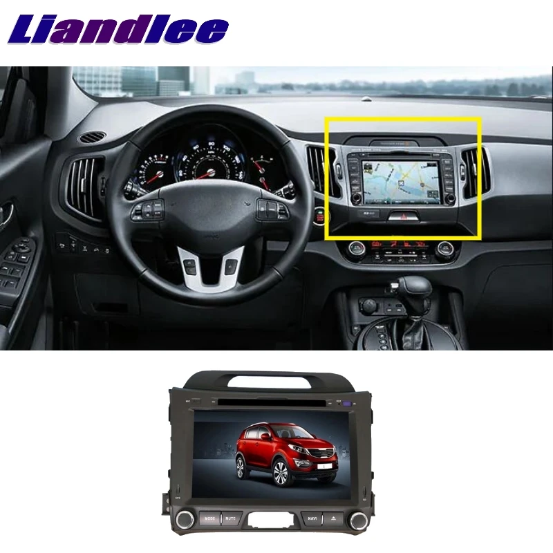 Liandlee для Kia Sportage 2010~ LiisLee автомобильный мультимедиа, ТВ DVD gps аудио Hi-Fi радио стиль Навигация