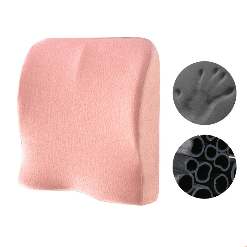 Pink Bamboo charcoal Подушка для сиденья для путешествий Ортопедическая подушка с эффектом памяти u-образное сиденье массажное кресло подушка для автомобиля офисная массажная подушка домашний текстиль двойное использование - Цвет: Pink Bamboo charcoal