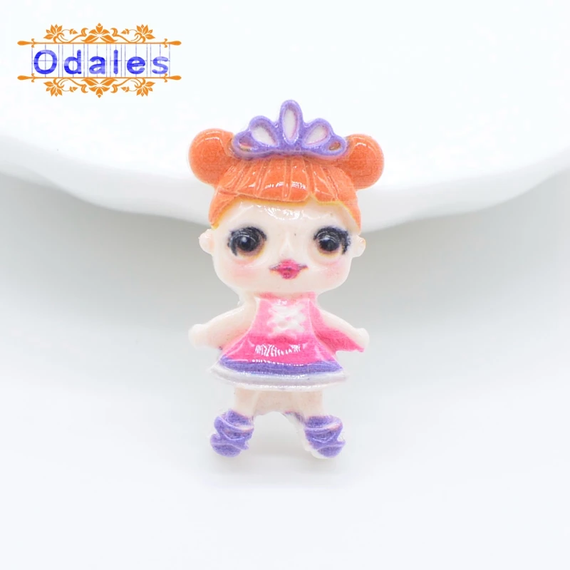 Magic Baby 7 30 шт./лот милые волшебные детские смешанные большие глаза Крутые Девушки DIY смолы мультфильм плоская задняя поставка для Детское кольцо ремесла материалы - Цвет: Magic Baby 7