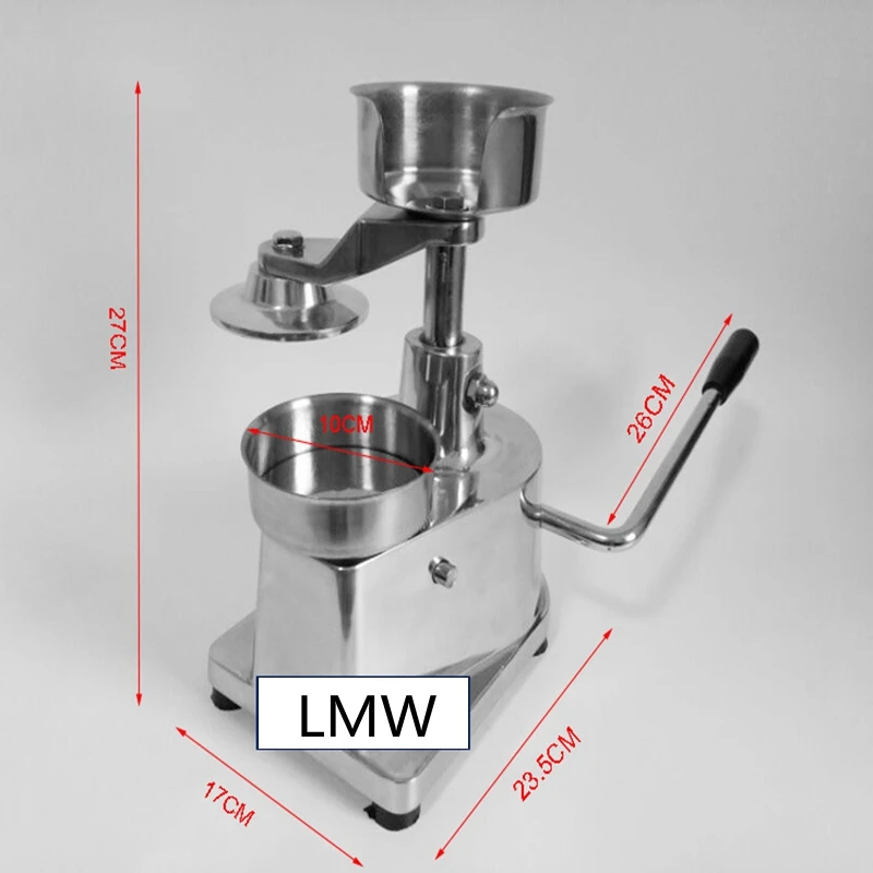 100mm-150mm Manual Hamburger Press Burger Forming Machine Round Meat Shaping Aluminum Machine Forming Burger Patty Makers