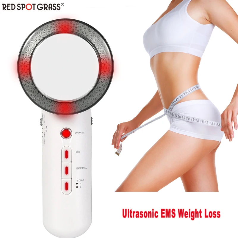 Najtaniej Ultradźwiękowy cellulit Remover EMS stymulować wyszczuplający masażer do ciała Fat Burner podczerwieni terapia ultradźwiękowa urządzenie odchudzające