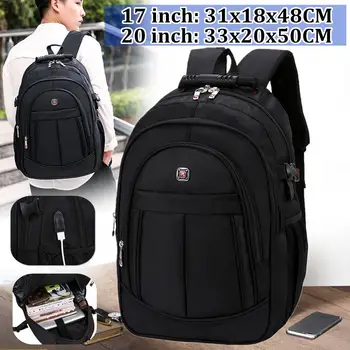 

2020 New Fashion 17.3inch Laptop Backpack Men Multifunctional Waterproof Backpacks Male USB Charging Travel Backpack Mochila