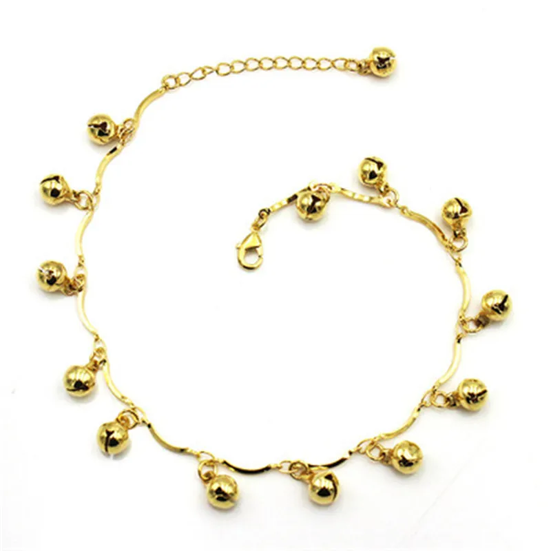 Bohemian Gold Bell Anklets for Women Charm Leg Bracelet Fashion Jewellery for Female Ankle Bracelet Cheville Femme Bohemian Gold Bell Anklets for Women Charm Leg Bracelet Fashion Jewellery for Female Ankle Bracelet Cheville Femme