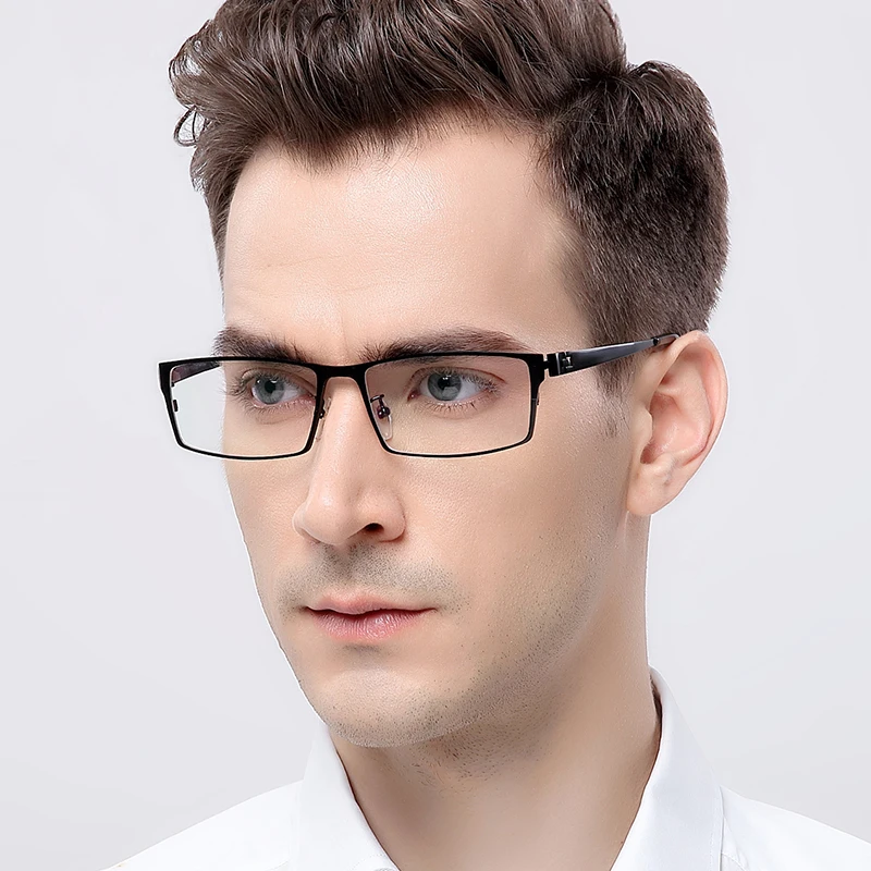Титановые очки Cubojue для мужчин большие по рецепту широкие лица 1 56 61 67