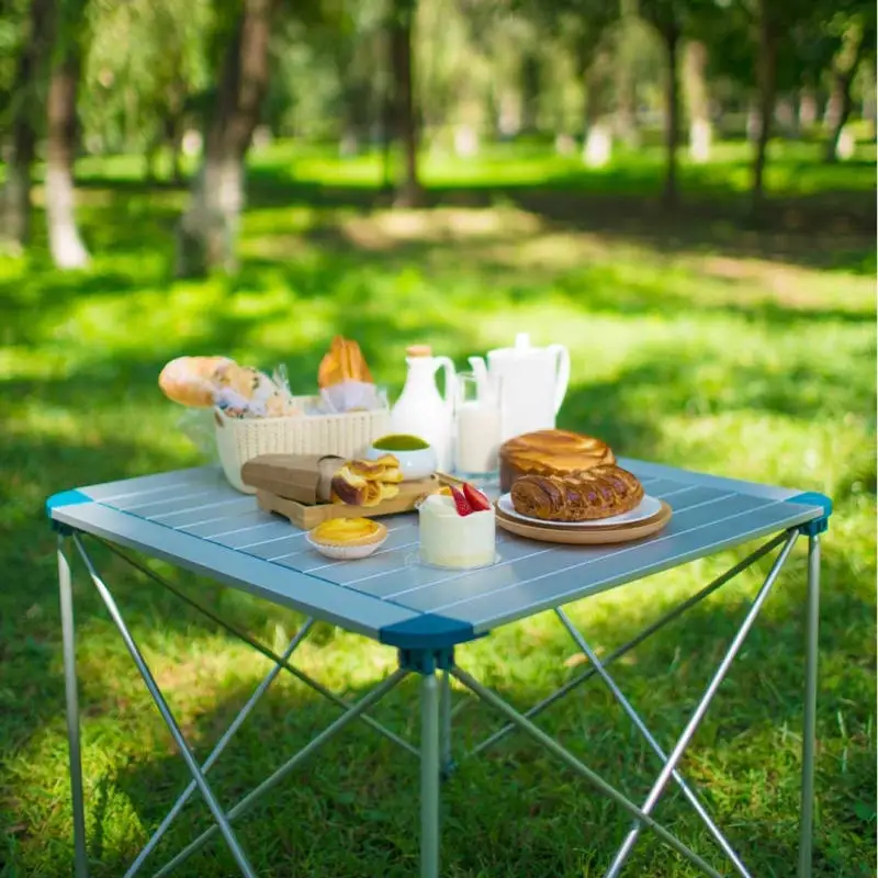 

Zenph Outdoor Camping Folding Table Aluminium Alloy Picnic Table Waterproof Ultra-light Durable BBQ Folding Table