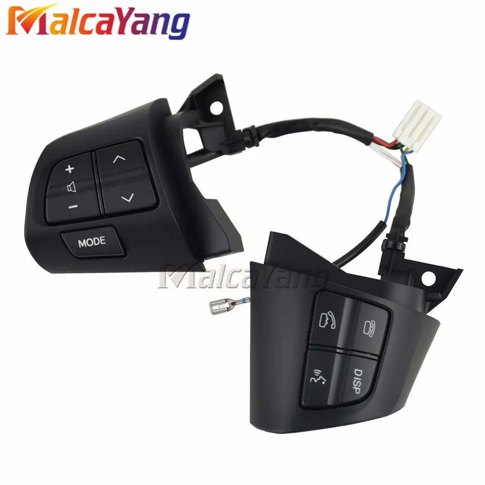 Высококачественный для TOYOTA COROLLA 2007-2013 84250-02230 8425002230 Рулевое колесо Кнопка управления аудио серебристый и черный цвет