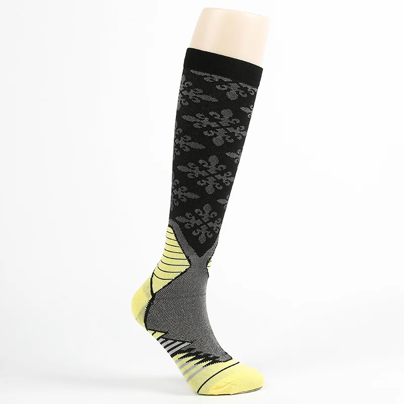 Adult Outdoor Compression Socks Long Section Personality Pattern Breathable Sweat-Absorbing Sports Socks Unisex