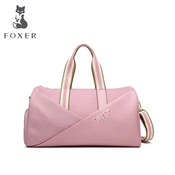 

FOXER Travel bag female handbag large capacity short distance lightweight luggage bag wet and dry separation sports bag fitness