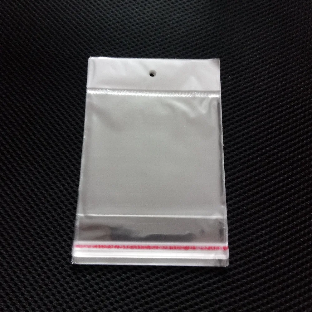 

8*15cm Transparent Self Adhesive Seal Plastic Storage bag OPP Bag For Packaging/Gift/Wedding/Jewelry Gift bags With Hang Hole
