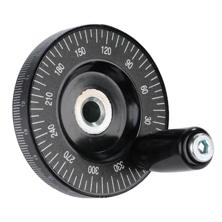 1Pcs 8x63mm Solid Round Bakelite Scale Milling Handle Handwheel CNC Lathe Grinder Machinery Accessaries Hand Wheel