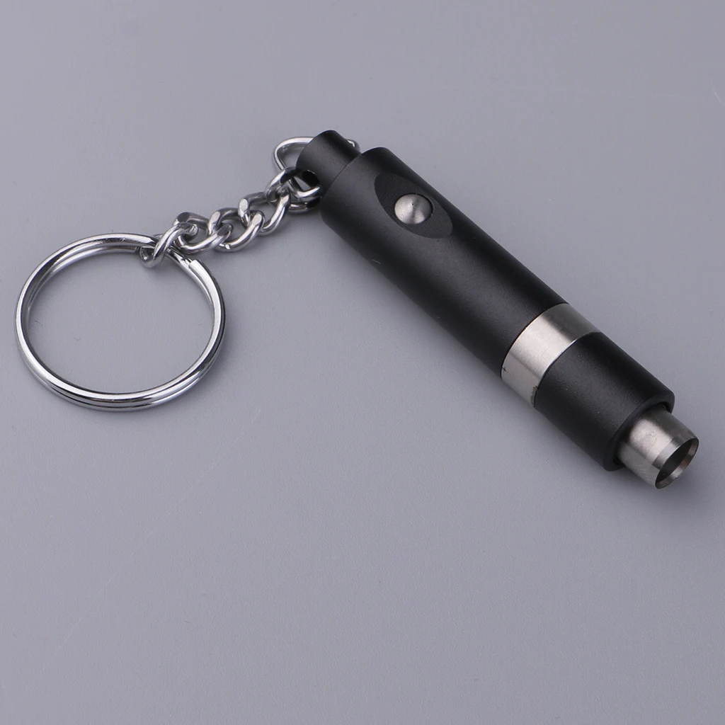 Portable Cigarette Cigar Punch Mini Cutter Blade Cigars Puncher Cigar Drill Black