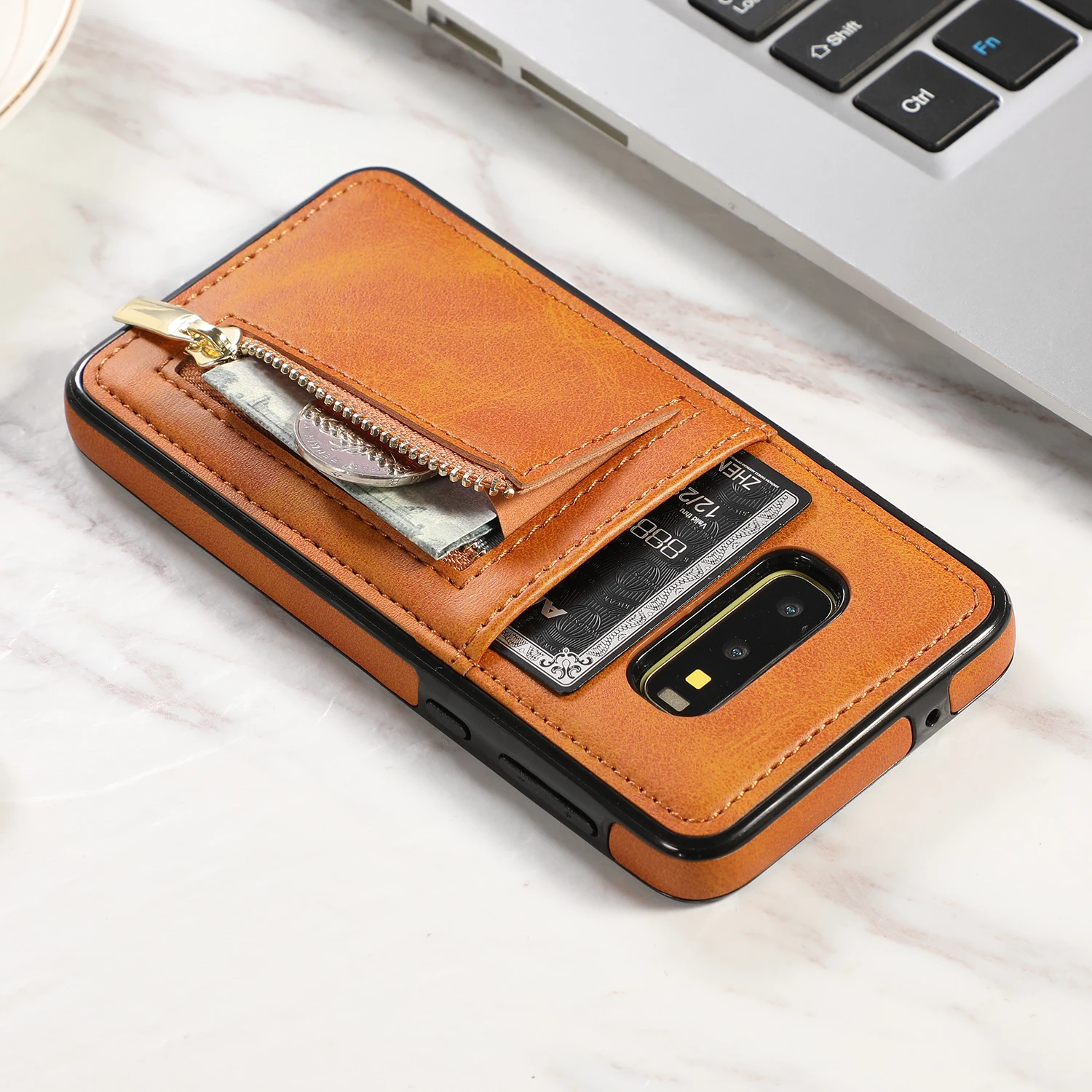 Мягкий чехол-кошелек на молнии из ТПУ для SAMSUNG Galaxy S7 S7Edge S8 S8 Plus S9 S9 Plus S10 S10E S10 Plus Note8 Note9