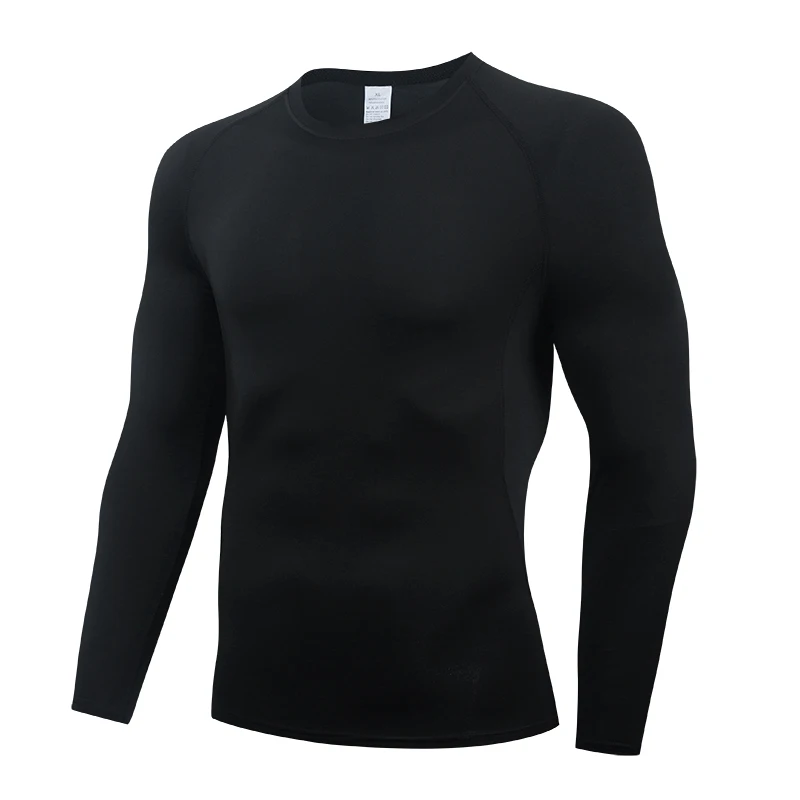 Running T Shirts Men Quick Dry Compression Sport Fitness Gym Soccer Mens Sportswear Base layer