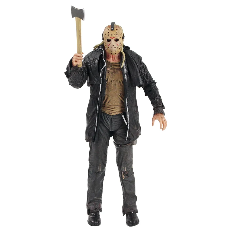 NECA Friday The 13th Jason Lives Pamela Voorhees, экшн-фигурка, последняя часть, Jason, 3D маска, пила, топор, меч, нож, страшная модель, игрушки - Цвет: E in Bag