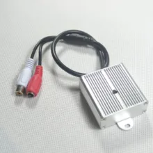 Регулируемый мини-микрофон, звуковое устройство для мониторинга звука, металлическое устройство для безопасности, DVR, Аксессуары для видеонаблюдения