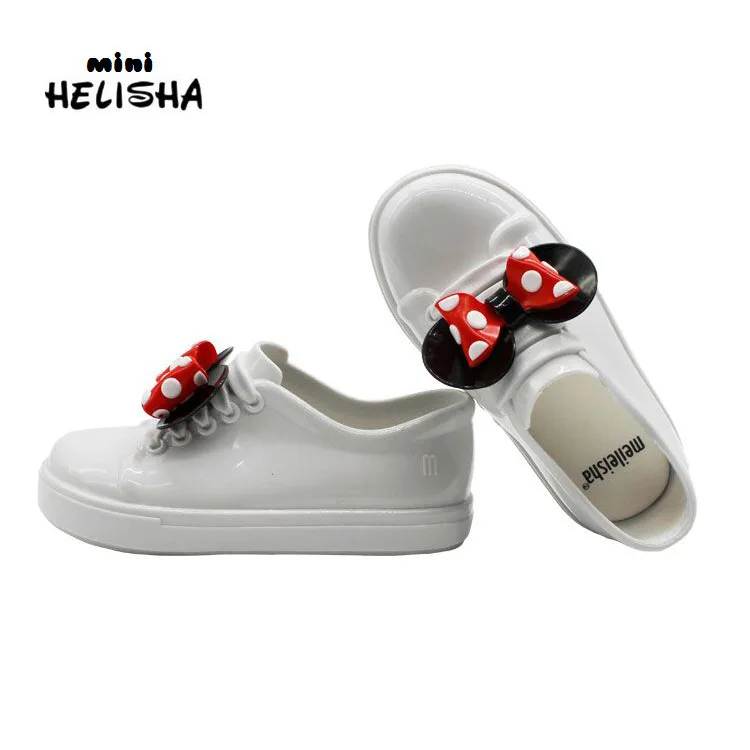 

Heli Shark Spring And Summer New Style Gel Shoes Polka Dot Bow Solid Color Medium-small CHILDREN'S Shoes Men And Women Anti-slip