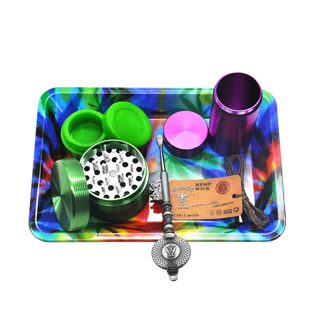 New 1pcs Metal Tobacco Rolling Tray 17cm*13cm*1.8cm Hand roller