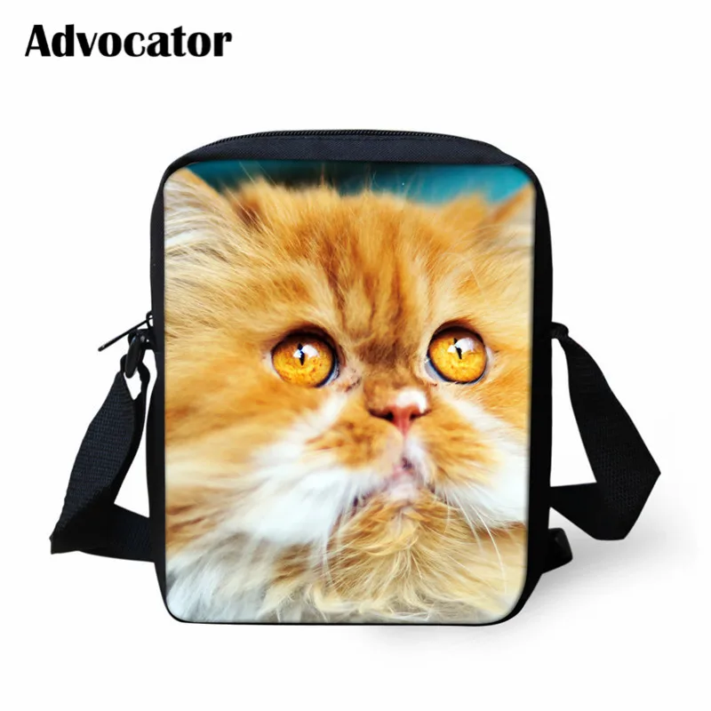 ADVOCATOR BAG Милые сумки-мессенджеры с 3D изображением кота для девочек, сумки через плечо для подростков, дизайнерские сумки для женщин, ручная сумка, Детская плечевая сумка Mochila - Цвет: ADVOCATOR BAG
