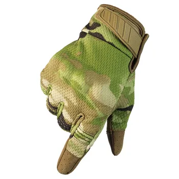 

Men Breathable Full Finger Gloves Outdoor Motorcycle Cycling Climbing Anti-skid Gloves Touch Screen Hard Tactical Gloves