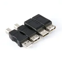 Переходники и разъемы для принтера 4 шт./компл. USB адаптер Набор портативный пластиковый аудио конвертер Разъем для принтера