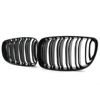 

2PCS Car Front Bumper Kidney Grille Inlet Grill for B-MW 1 Series E81 E87 08-11 23GC