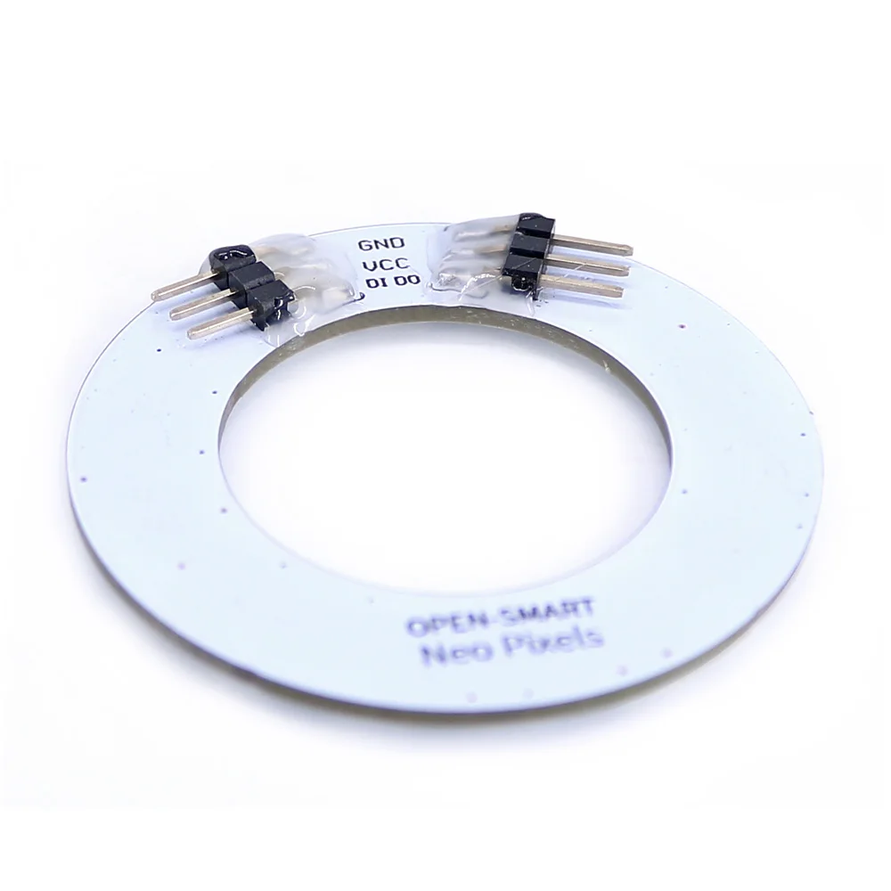 WS2812 5050 RGB LED Lamp Panel Board – 5V 3Bit Round For Arduino Projects