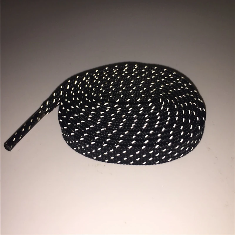 black 3m flat laces