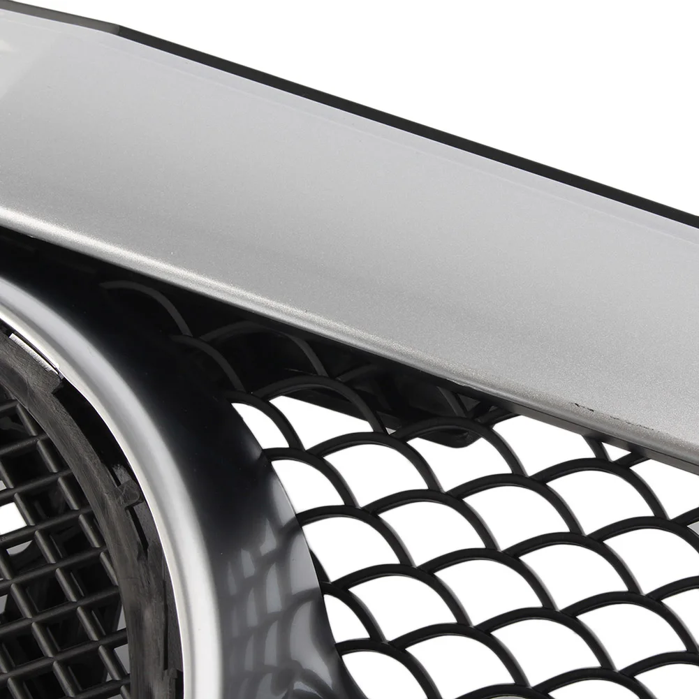 Решетка переднего бампера автомобиля с эмблемой для Mercedes Benz E-Class W212 S212 2010 2011 2012 2013 серебро ABS пластик
