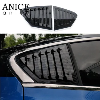 

2pc Carbon fiber color Rear Quarter Panel Window Side Louvers Vent trim Fit for Ford Focus Sedan hatchback 4D 2019
