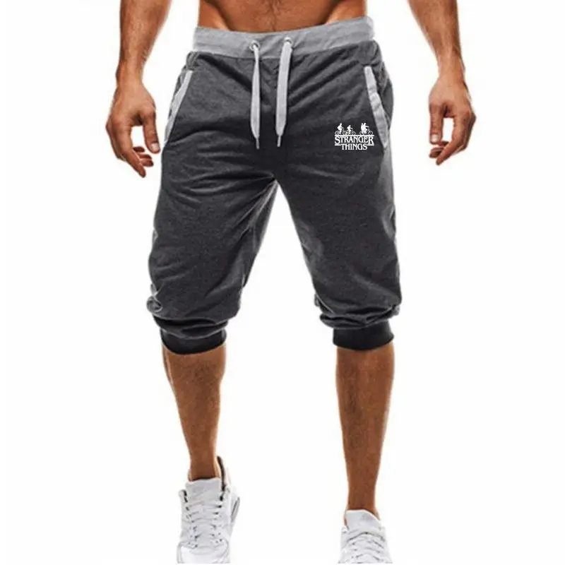 Dark gray Мужские шорты Marca de moda, спортивные штаны, мужские спортивные штаны, мужские спортивные шорты, мужские шорты для фитнеса, Primavera Ve - Цвет: Dark gray