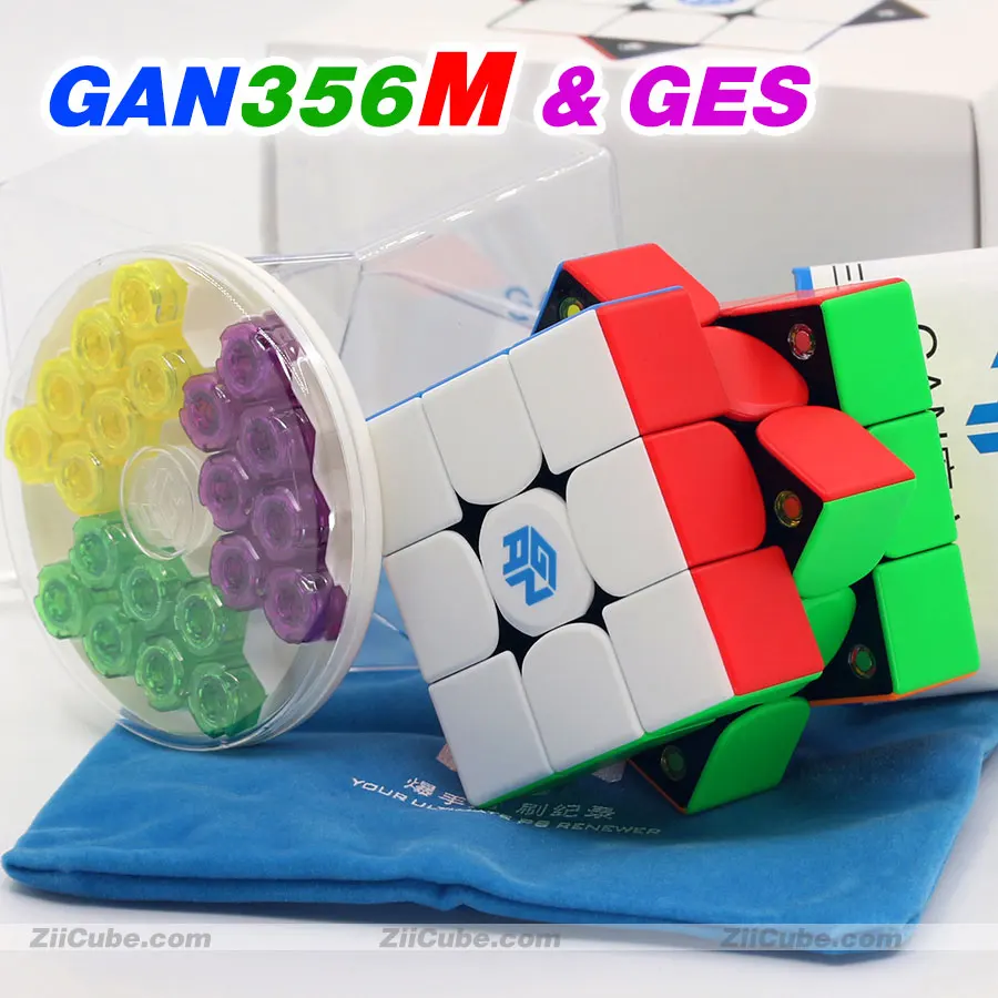 Magic cube puzzle GANS CUBE GAN356M & GES magnetic cube GAN 356 GAN356 M 3x3x3 3x3 professional WCA magic cubes twisty toys 7