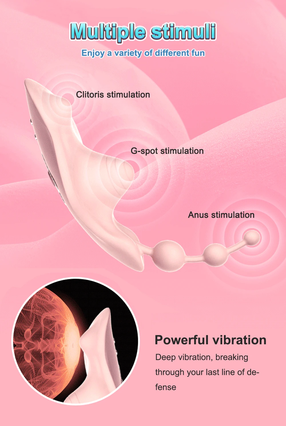 Wireless Vibrators for Women Panties Remote Control Dildo Clitoris Stimulator Vibrating Female Anal Adults Sex Toys H08bec4af3e7e4014ad0d57a8004c708dW