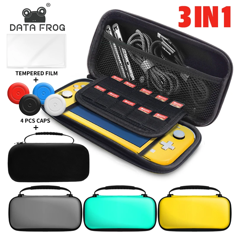 Жесткий портативный защитный чехол DATA FROG для Nintendo Switch Lite дорожная сумка хранения