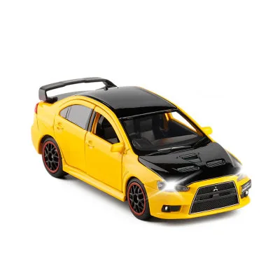 New 1/32 JACKIEKIM Mitsubishi Lancer EVO X 10 BBS RHD Diecast Model CAR Toys For Kids Boy Girl Gifts Free Shipping - Цвет: H