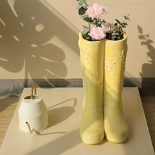 Креативные художественные непромокаемые сапоги большие цветочные горшки зонтница садовое украшение художественная ваза