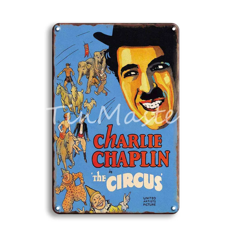 40128 Дэдпул CHAPLIN фильмы металлическая жестяная вывеска винтажный Декор Ретро бейсбольная железная живопись Паб Бар человек пещера ванная комната украшение дома - Цвет: 40128