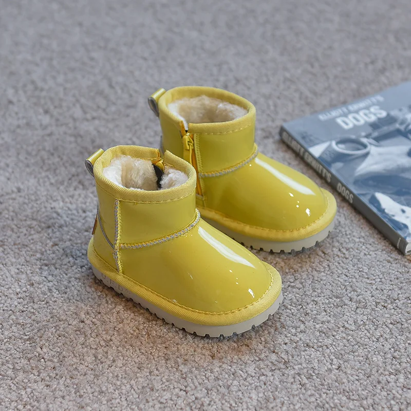 Baby Snowboots Waterdichte Peuter Zachte Bodem Snowboots Kinderen Winter  Fleece Gevoerde Dikke Warme Schoenen Meisjes Laarzen Snoep kleur| | -  AliExpress