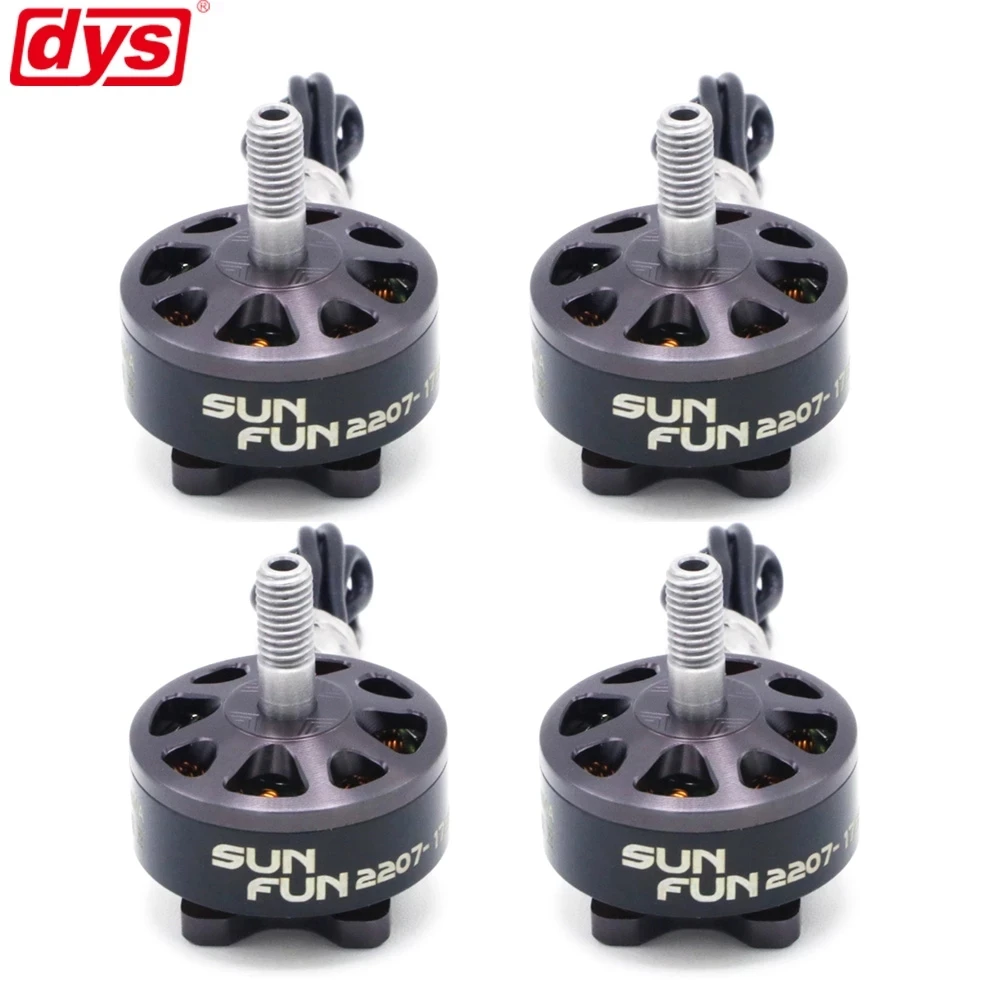 Гоночный бесщеточный двигатель DYS SUNFUN 2207 1750KV 2450KV 2750KV CW Thread FPV для