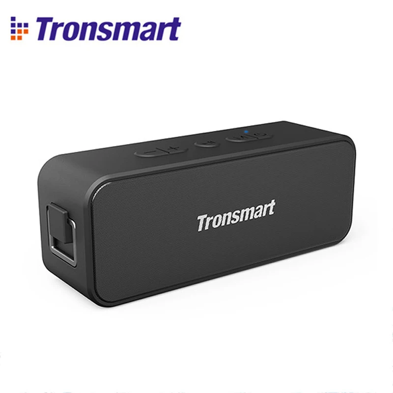 Новинка,, Tronsmart T2 Plus, Bluetooth 5,0, колонка 24 H, 20 Вт, Портативная колонка, IPX7, Саундбар с TWS, голосовой помощник - Цвет: Черный