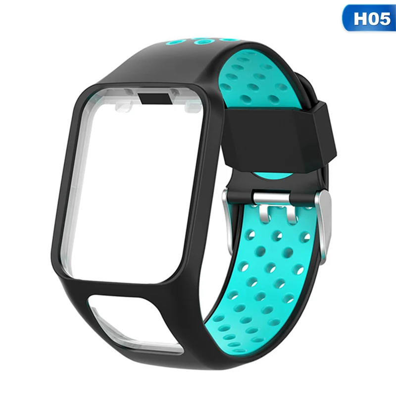 Сменный силиконовый ремешок для TomTom Runner 2/3 Spark/3 дышащая повязка спортивные Смарт-часы аксессуары - Цвет: CEA6070H05
